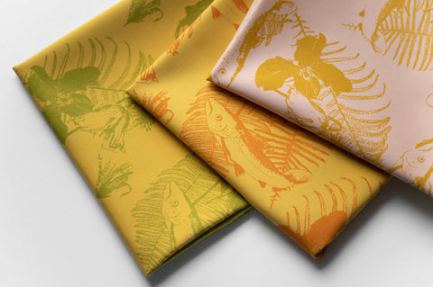 Furoshiki jaune et orange – 3 en 1