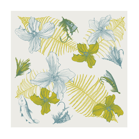 Bandana motif Elsie écru