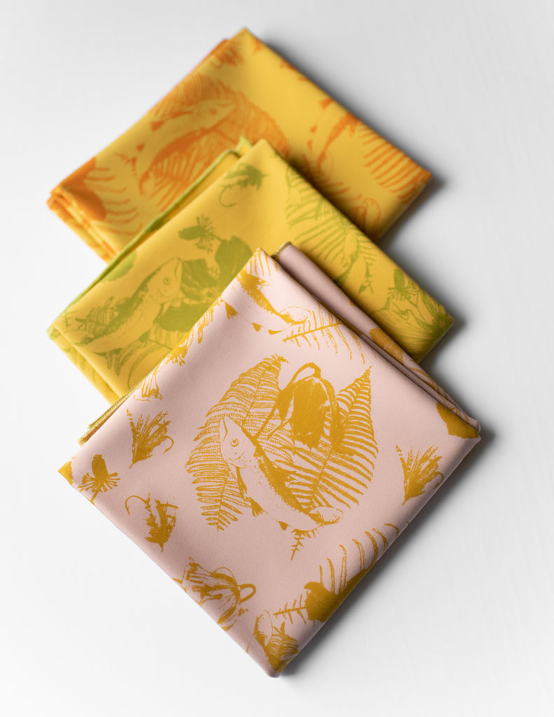 Furoshiki jaune et vert – 3 en 1